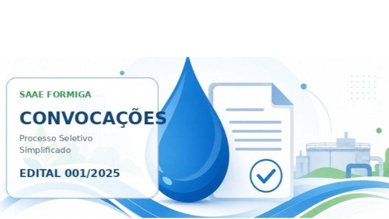 EXTRATO DE CONVOCAÇÕES DOS APROVADOS NO PROCESSO SELETIVO SIMPLIFICADO Nº 01/2025 SAAE – FORMIGA(MG) 